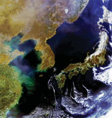 GOCI/COMS image of South Korea